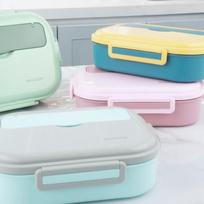 MAXCOOK 304 Stainless Steel 5-Compartment Lunch Box