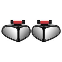 Car Reversing Parking Helper Car Blind Spot Mirror HD Glass 360 Adjustable Degree Dead Zone Auxiliary Mirror With ABS Housing juoda