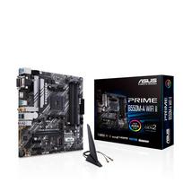 ASUS AMD B550 PRIME B550M-A WIFI II (Wi-Fi) (Ryzen AM4) Micro ATX motherboard, Dual M.2, PCIe 4.0, Wi-Fi 6, 1Gb Ethernet, HDMI, DVI-D, D-Sub, SATA 6G.