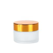 5-50g Frosted Glass Cream Jar Silver/Gold/Black/White Empty Face Cream Bottles Lip Balm Sample Pots Makeup Jar for Skin Care