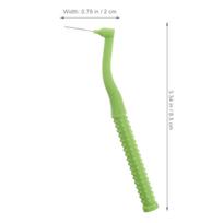 10Pcs 0.8mm Purple L Shaped Interdental Floss Brush Teeth Cleaning Oral Care Toothpick Cleaners for Healthy Gums