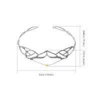 Fairy Crown Headband for Women Tiara Crown Hair Accessory Bridal Wedding Bride Headpiece Fashion Hairband Party Prom Birthday sidabras
