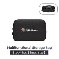 Car Organizer Portable Mult-Pocket Cable Digital Storage Bag For Alfa Romeo 159 Giulietta 156 147 Giulia Mito GT Stelvio Spider