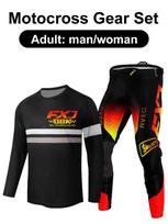 motocross gear set Enduro cross Jersey Pant Kits Racer Gear Set Off-road Mens Kits Women's mountain Downhill Motorcycle MX L-34