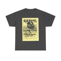 Germs Vintage Punk Rock Flyer Unisex Heavy Cotton Tee 2XL
