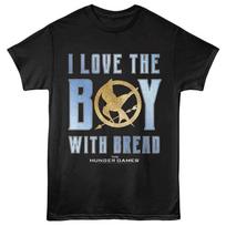 Hunger Games - Boy With Bread - Solid  Unisex Short Sleeve Children's T-shirt - Black 120