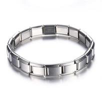 Fashion Stainless Steel Bangle Bracelet 9mm Wide Italian Elastic Charm Simple Design Unisex DIY Jewelry Gift