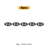 5/10Pcs Car Key Emblem Stickers Auto Door Keyhole Logo Decals For Kia Sportage Ceed Picanto Rio ProCeed Niro Stonic K7 K5 K8 K9