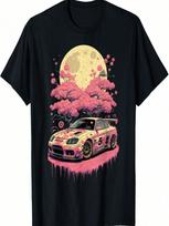 Anese Car Racing Drifting Cherry Blossom JDM  Racer T-Shirt S