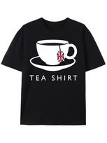 I Love British Tea British Flag Fun Novelty Souvenir Unisex T-Shirt S
