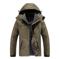 Men's Fleece-Lined Windproof Waterproof Jacket - Plus Size Autumn/Winter 2020 3XL