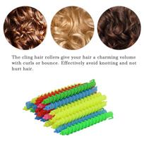 20pcs Hollow Spiral Hair Roller Spiral Plastic Spiral Rod Styling Tool Hair Curling Roller  Salon