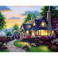 DIY 5D Diamond Painting Cross Stitch  cabin  Mosaic Diamond Embroidery Stitch Pattern Rhinestone 20X30CM