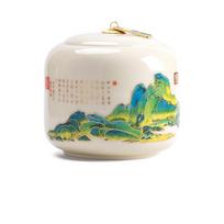 Multifunction Coffee Canister Kitchen Spice Organizer Capacity Ceramics Tea Caddy Home Oolong Tieguanyin Sealed Storage Tank A 10.7x12.3cm