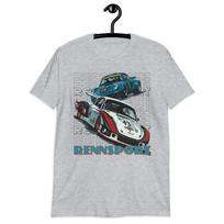 Retro Racing Vintage Motorsport 935 German Race Cars trumpomis rankovėmis unisex marškinėliai S