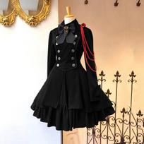 Nauja renesanso laikų moterų vintažinė lanko raukinių suknelė gotikinio stiliaus moteriškos lolitos suknelės Elegantiškos ilgomis rankovėmis arbatos vakarėlio Cosplay chalatas XXXXXL juoda