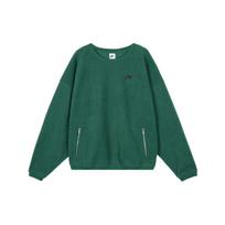Nike Club Fleece Solid Crew Neck Sweatshirt with Zip Pocket Men Sweatshirt Spruce-Green FB8379-323 XL
