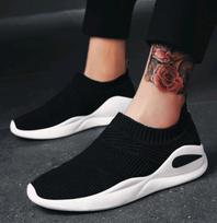 Fashion Men Casual Shoes Fashion men Shoes Spring Summer mesh lovers unisex Fly Weave Light Breathable sock shoes gvy7 6.5 juoda
