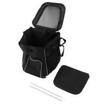 Dog Bike Basket Waterproof Breathable Removable Dog Carrier Backpack for Outdoor Travel Black juoda