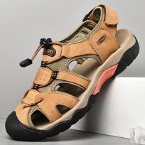 Men's Cross-Border Large Leather Outdoor River Sandals 38
