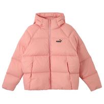 Puma Hooded Ultra Down Puffer Jacket Warm Comfortable Lightweight Breathable Down Jacket Women Jacket Peach-Pink 678342-63 M