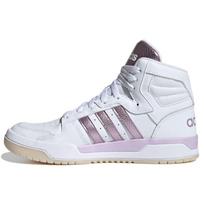 Adidas Neo Entrap Mid Durable Shock Absorption High-Top Skate Shoes Women Skate Shoes White Purple FW3480 37⅓