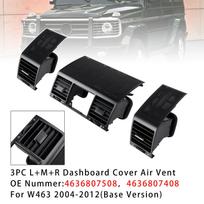 3PCS A/C Air Vent Grille Cover 4636807508 For Benz W463 G500 G55 AMG 2004-2012 black