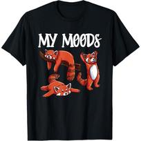 Funny Red Panda Design- Moody Red Panda T-Shirt S