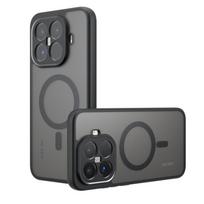 Xiaomi 15T Pro Magnetic Skin-Feel Case & Xiaomi 17 Drop-Proof Frosted Airbag Case Xiaomi 15T Pro magnetinės juodos spalvos