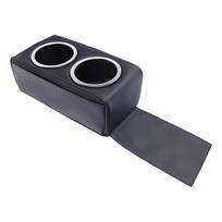 Car Cup Holder Interior Leather Tray Couch Drink Holder Car Backseat Organizer For Cell Phone Snack Remote Water Bottle Truck