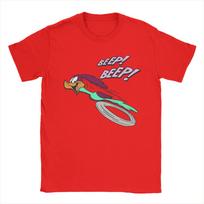 Men T-Shirt Wile E. Coyote And The Road Runner Awesome Pure Cotton T Shirt Short Sleeve  T Shirt Round Collar Clothing Plus Size S