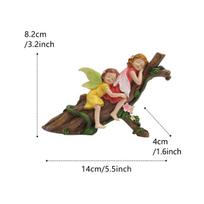 Sleeping Position Flower Fairy Figurine, Garden Small Statue, Creative Home Outdoor Decoration, Resin Handicraft
