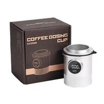 Digital Coffee Weighting Lcd Kitchen Espresso Electronic Weighing Scale Coffee Dosing Cup KC232 Cup Scale 500g balta