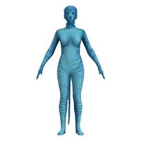 New cosplay avatar 2 tights girls adult cosplay costume children's onesie 110