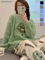 Coral Fleece Pajamas For Women, Coral Fleece Pajamas For Women, Loungewear M