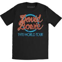 David Bowie 1978 World Tour Slim Fit T-shirt X-Large Black Unisex T-Shirt M