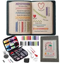 106 Patterns Embroidery Stitch Book Kit With Tools & Tutorials For Diy