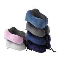 Nešiojama U formos atminties putplasčio kaklo pagalvė biurui, kelionėms ir pietų pertraukoms Neck Pillow