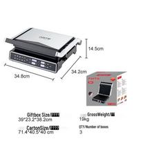 AOTE 3-in-1 Breakfast Maker: Steak, Griddle, Waffle with Timer & Temp Control.