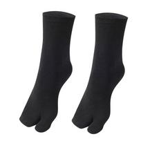 Unisex Skiltos pirštų kojinės Poliesterio Šlepečių kojinės Elastingos dviejų pirštų kojinės Plaunamos Hallux Valgus priemonės priedai juoda