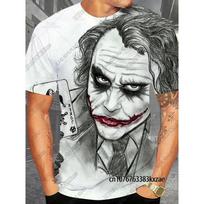 Summer New DC Comic Joker Print T-shirts Classic Vintage Joker 3D Tshirts Casual Round Neck Short Sleeve Tees Man Clothing XXS
