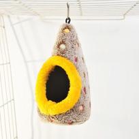 Cute Warm Egg-Shaped Bird Nest Fleece Breathable Hanging Bird Nest Thickened Cozy Bird Hammock for Cockatiels Lovebirds