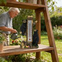 Lauko termometras Dvigalės skalės indikatoriai Meškos ant medžio Temperatūros monitorius Balkonui, Garažui, Vejai, Verandai, Sodui CN