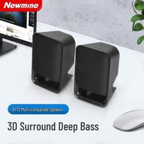 Newmine BT72 Wired Desktop Mini Speaker with Subwoofer CN plug (adapter included) juoda