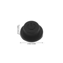 50Pcs Silicone Keycaps Round Tactile Push Button Cover Set Black for Remote Control Switch Replacement Waterproof Dustproof other juoda