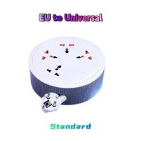 Universal Socket Power Strip – Portable Extension Cord with 2-Meter Cable, EU Plug Standard