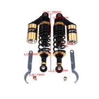 Universalus 280mm Šakės Apvalus Oro Amortizatorius Galinės Pakabos Spyruoklė Motoroleris Purvo Dviratis Gokart Keturratis ATV Motociklas