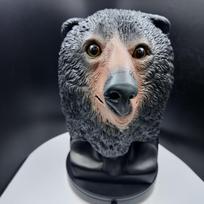 Baltojo lokio latekso kaukė Helovino gyvūno kaukė Karnavalo mielas juokingas kvailas lokio vakarėlio kostiumas Grizzly Bear