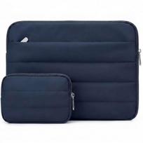 13-inch Laptop Sleeve with Pouch for MacBook Air 13 M5 M4 M3 M2 M1 - Navy Blue