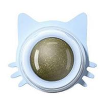 New Rotatable Catnip Ball Toy Healthy Natural Cat Wall Stick-on Promote Digestion Sugar Licking Kitten Toy